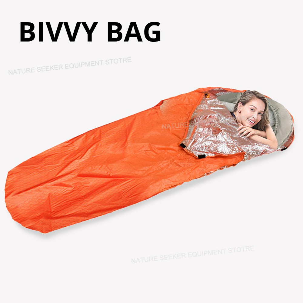 Bivy Bag Emergency - Emergency Thermal Sleeping Bag – Heat-Reflective