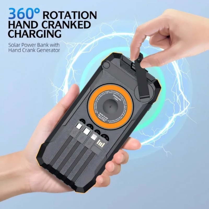 50000mAh Solar Power Bank for  - Solar Emergency Charger ulasan dan harga