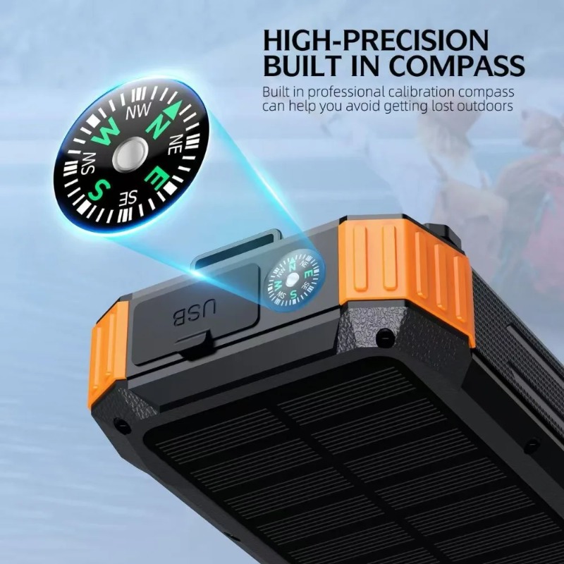 50000mAh Solar Power Bank for  - Solar Emergency Charger ulasan dan harga