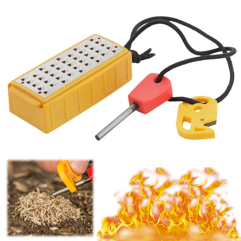 Portable Outdoor Emergency Tin - Magnesium Fire Starter ulasan dan harga