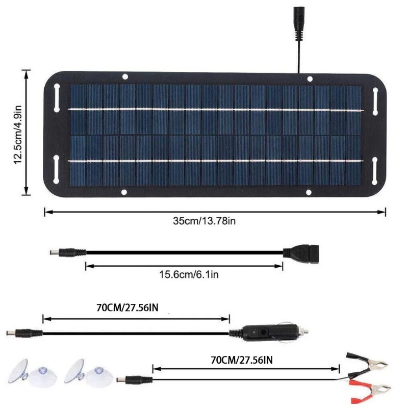 6W 5V Flexible Solar Panel Cha - Solar Emergency Charger ulasan dan harga